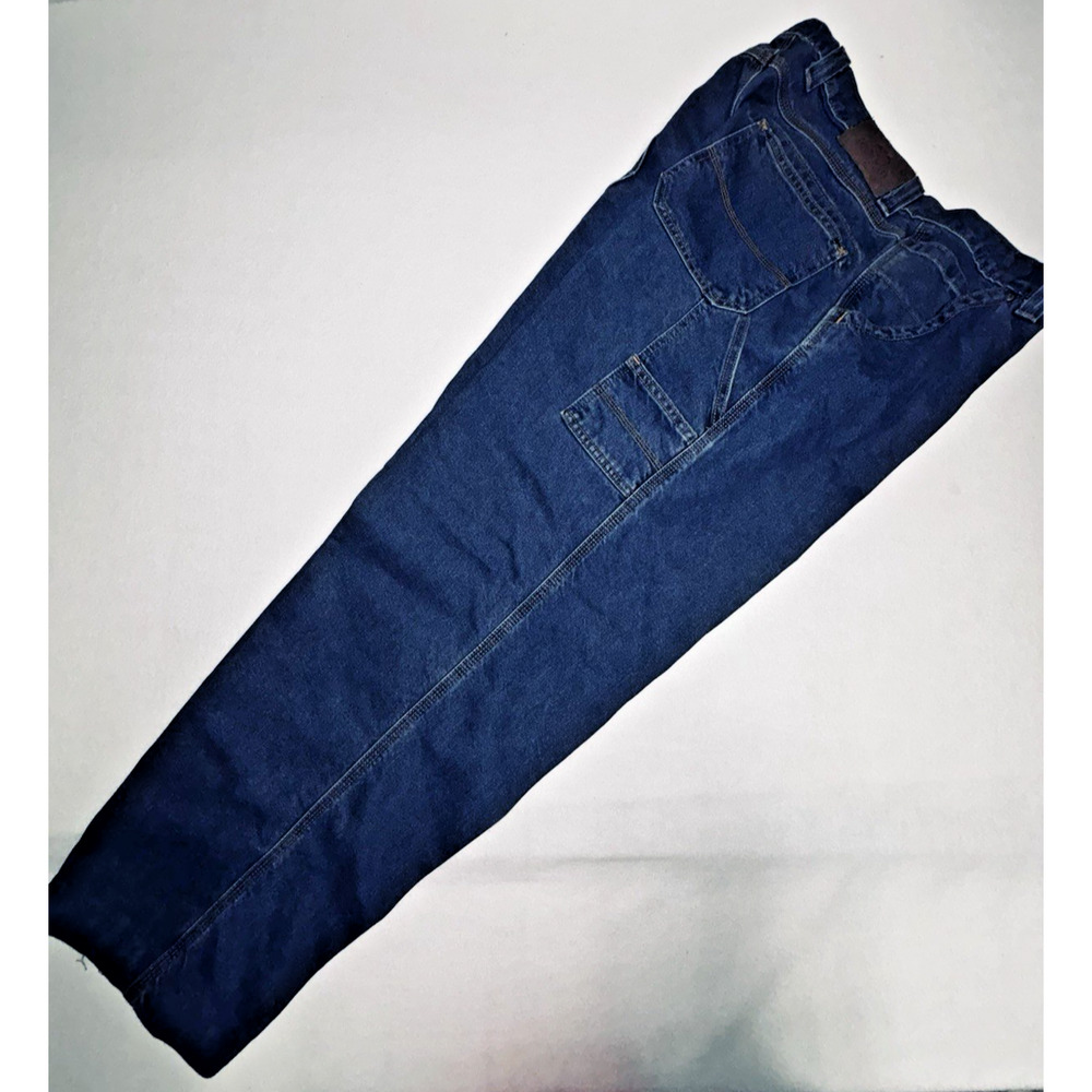 RED HEAD Jeans Dark Wash Denim Men's Size 36x32 & 34 Cotton Cordura Altered READ